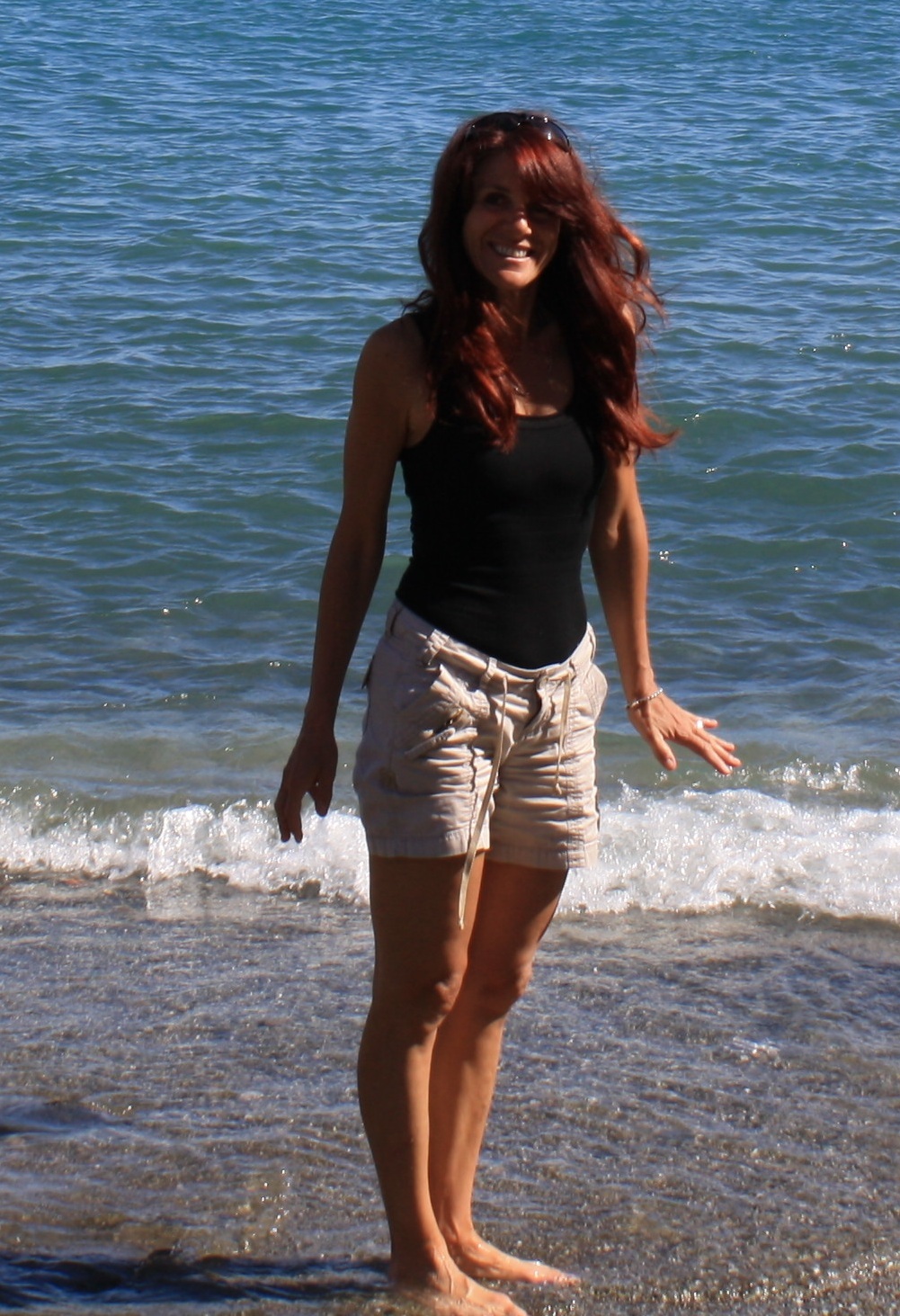 Cat on the Mediterranean Sea